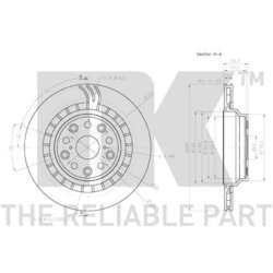 Brzdový kotúč NK 2045148 - obr. 2