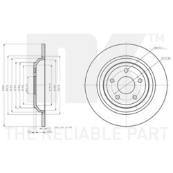 Brzdový kotúč NK 3125113 - obr. 2