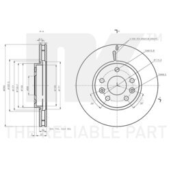 Brzdový kotúč NK 3139108 - obr. 2