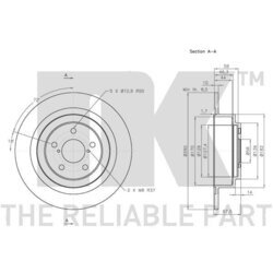 Brzdový kotúč NK 314415 - obr. 2