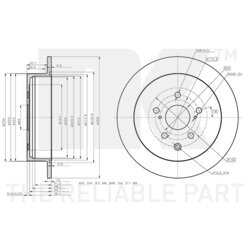 Brzdový kotúč NK 3145182 - obr. 2