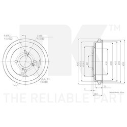 Brzdový bubon NK 255218 - obr. 2
