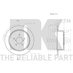 Brzdový kotúč NK 314416 - obr. 2