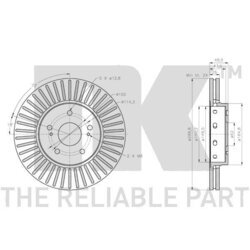 Brzdový kotúč NK 315233 - obr. 2