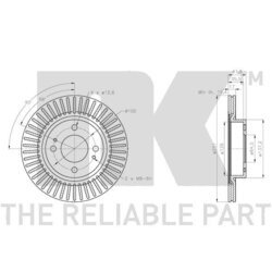 Brzdový kotúč NK 313087 - obr. 2