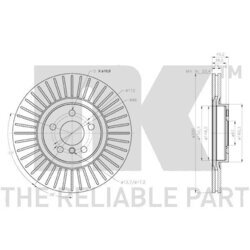 Brzdový kotúč NK 3115115 - obr. 2