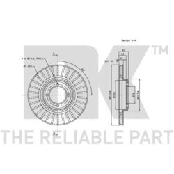 Brzdový kotúč NK 203713 - obr. 1