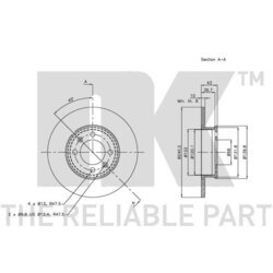 Brzdový kotúč NK 204024 - obr. 2