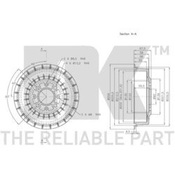 Brzdový bubon NK 252313 - obr. 1