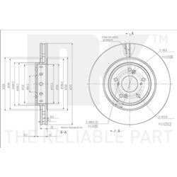 Brzdový kotúč NK 312684 - obr. 2