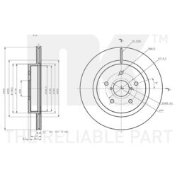 Brzdový kotúč NK 314427 - obr. 2