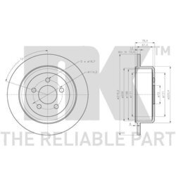 Brzdový kotúč NK 319332 - obr. 2