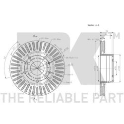Brzdový kotúč NK 201577 - obr. 1