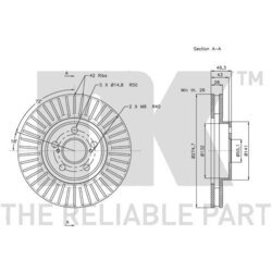 Brzdový kotúč NK 204586 - obr. 2