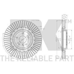 Brzdový kotúč NK 312292 - obr. 2