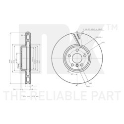 Brzdový kotúč NK 3415128 - obr. 2