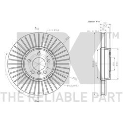 Brzdový kotúč NK 311589 - obr. 2