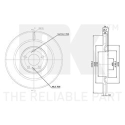 Brzdový kotúč NK 3147119 - obr. 2