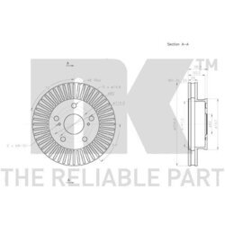 Brzdový kotúč NK 2045138 - obr. 2