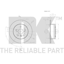 Brzdový kotúč NK 2045159 - obr. 2