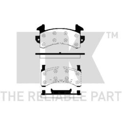 Sada brzdových platničiek kotúčovej brzdy NK 229201