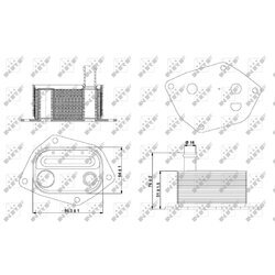 Chladič motorového oleja NRF 31298 - obr. 4