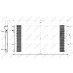Kondenzátor klimatizácie NRF 35156