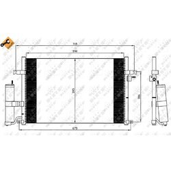 Kondenzátor klimatizácie NRF 35573