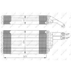 Výparník klimatizácie NRF 36057 - obr. 4