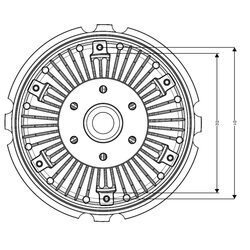 Spojka ventilátora chladenia NRF 49008 - obr. 4