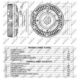 Spojka ventilátora chladenia NRF 49113 - obr. 3