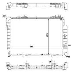 Chladič motora NRF 51284 - obr. 1