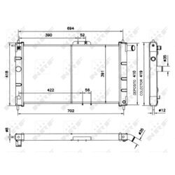 Chladič motora NRF 52053 - obr. 1