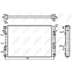 Chladič motora NRF 529689 - obr. 3