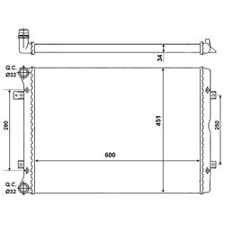 Chladič motora NRF 53022 - obr. 3