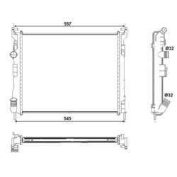 Chladič motora NRF 53032