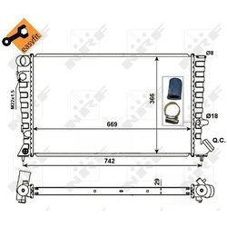 Chladič motora NRF 58101 - obr. 3