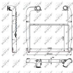 Chladič plniaceho vzduchu NRF 30223 - obr. 4