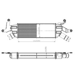 Chladič plniaceho vzduchu NRF 309042 - obr. 4