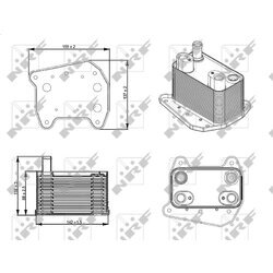 Chladič motorového oleja NRF 31276 - obr. 7