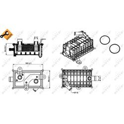 Chladič motorového oleja NRF 31280 - obr. 4