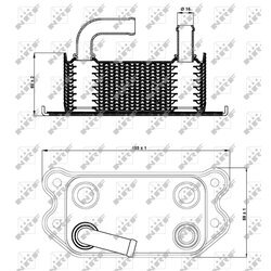 Chladič motorového oleja NRF 31296 - obr. 7