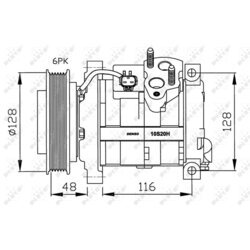 Kompresor klimatizácie NRF 32203G