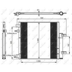 Kondenzátor klimatizácie NRF 350048