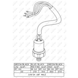 Tlakový spínač klimatizácie NRF 38918 - obr. 4
