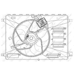 Ventilátor chladenia motora NRF 47627