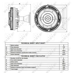 Spojka ventilátora chladenia NRF 49166 - obr. 4