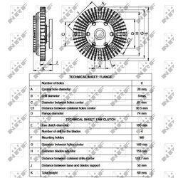 Spojka ventilátora chladenia NRF 49544 - obr. 3