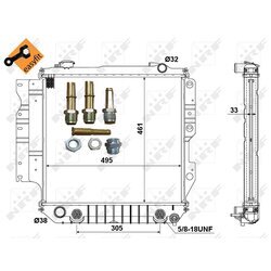 Chladič motora NRF 50315 - obr. 4