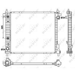 Chladič motora NRF 53046